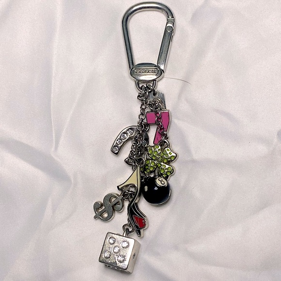 Coach Good Luck in Vegas Bag-charm Keychain - Picture 9 of 16